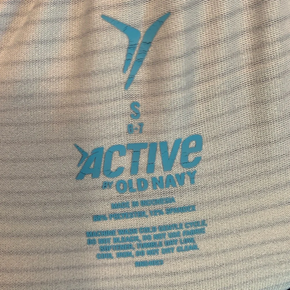 Old Navy Active Girl's Tanktop Retro Look Pinstripe Spaghetti Strap Bralette